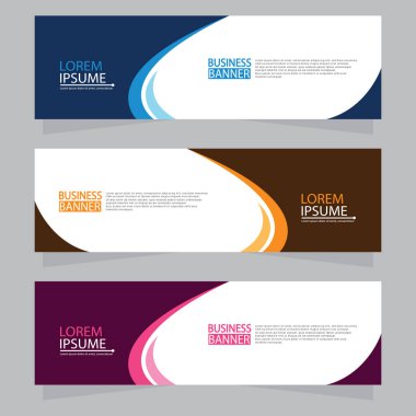 Vektör tasarım web pankartı şablonu. Web Tasarım Elementleri - Başlık Tasarımı. Gri arkaplan üzerine soyut geometrik web afişi şablonu. Modern pankart.