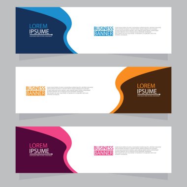 Vektör tasarım web pankartı şablonu. Web Tasarım Elementleri - Başlık Tasarımı. Gri arkaplan üzerine soyut geometrik web afişi şablonu. Modern pankart.