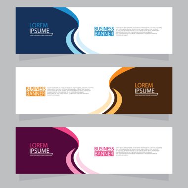 Vektör tasarım web pankartı şablonu. Web Tasarım Elementleri - Başlık Tasarımı. Gri arkaplan üzerine soyut geometrik web afişi şablonu. Modern pankart.