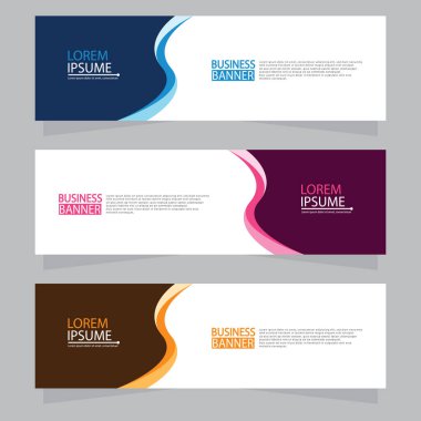 Vektör tasarım web pankartı şablonu. Web Tasarım Elementleri - Başlık Tasarımı. Gri arkaplan üzerine soyut geometrik web afişi şablonu. Modern pankart.