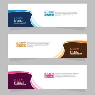 Vektör tasarım web pankartı şablonu. Web Tasarım Elementleri - Başlık Tasarımı. Gri arkaplan üzerine soyut geometrik web afişi şablonu. Modern pankart.