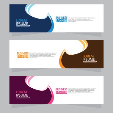 Vektör tasarım web pankartı şablonu. Web Tasarım Elementleri - Başlık Tasarımı. Gri arkaplan üzerine soyut geometrik web afişi şablonu. Modern pankart.