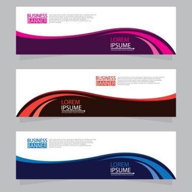 Vektör tasarım web pankartı şablonu. Web Tasarım Elementleri - Başlık Tasarımı. Gri arkaplan üzerine soyut geometrik web afişi şablonu. Modern pankart.