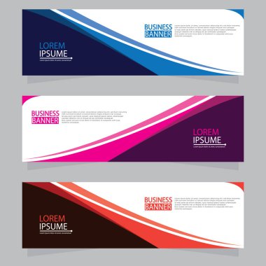 Vektör tasarım web pankartı şablonu. Web Tasarım Elementleri - Başlık Tasarımı. Gri arkaplan üzerine soyut geometrik web afişi şablonu. Modern pankart.