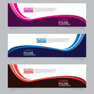 Vektör tasarım web pankartı şablonu. Web Tasarım Elementleri - Başlık Tasarımı. Gri arkaplan üzerine soyut geometrik web afişi şablonu. Modern pankart.