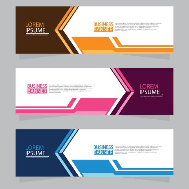 Vektör tasarım web pankartı şablonu. Web Tasarım Elementleri - Başlık Tasarımı. Gri arkaplan üzerine soyut geometrik web afişi şablonu. Modern pankart.