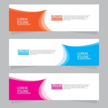 Vektör tasarım web pankartı şablonu. Web Tasarım Elementleri - Başlık Tasarımı. Gri arkaplan üzerine soyut geometrik web afişi şablonu. Modern pankart.