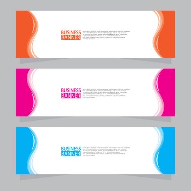 Vektör tasarım web pankartı şablonu. Web Tasarım Elementleri - Başlık Tasarımı. Gri arkaplan üzerine soyut geometrik web afişi şablonu. Modern pankart.