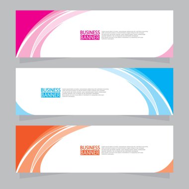 Vektör tasarım web pankartı şablonu. Web Tasarım Elementleri - Başlık Tasarımı. Gri arkaplan üzerine soyut geometrik web afişi şablonu. Modern pankart.