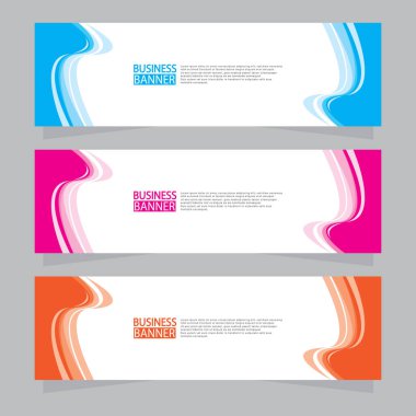 Vektör tasarım web pankartı şablonu. Web Tasarım Elementleri - Başlık Tasarımı. Gri arkaplan üzerine soyut geometrik web afişi şablonu. Modern pankart.