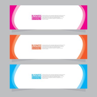 Vektör tasarım web pankartı şablonu. Web Tasarım Elementleri - Başlık Tasarımı. Gri arkaplan üzerine soyut geometrik web afişi şablonu. Modern pankart.