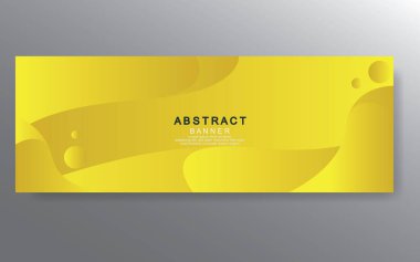 Vektör tasarım web pankartı şablonu. Web Tasarım Elementleri - Başlık Tasarımı. Gri arkaplan üzerine soyut geometrik web afişi şablonu. Modern pankart.