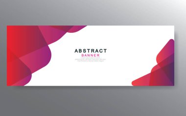 Vektör tasarım web pankartı şablonu. Web Tasarım Elementleri - Başlık Tasarımı. Gri arkaplan üzerine soyut geometrik web afişi şablonu. Modern pankart.