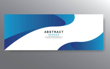Vektör tasarım web pankartı şablonu. Web Tasarım Elementleri - Başlık Tasarımı. Gri arkaplan üzerine soyut geometrik web afişi şablonu. Modern pankart.