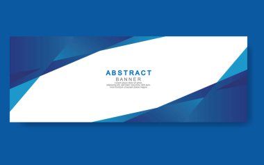 Vektör tasarım web pankartı şablonu. Web Tasarım Elementleri - Başlık Tasarımı. Gri arkaplan üzerine soyut geometrik web afişi şablonu. Modern pankart.