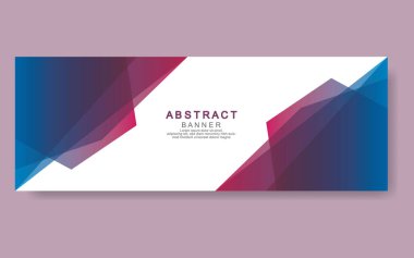 Vektör tasarım web pankartı şablonu. Web Tasarım Elementleri - Başlık Tasarımı. Gri arkaplan üzerine soyut geometrik web afişi şablonu. Modern pankart.