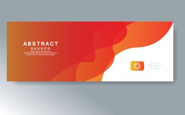 Vektör tasarım web pankartı şablonu. Web Tasarım Elementleri - Başlık Tasarımı. Gri arkaplan üzerine soyut geometrik web afişi şablonu. Modern pankart.