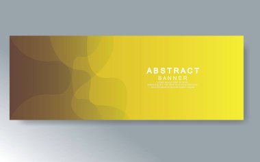 Vektör tasarım web pankartı şablonu. Web Tasarım Elementleri - Başlık Tasarımı. Gri arkaplan üzerine soyut geometrik web afişi şablonu. Modern pankart.