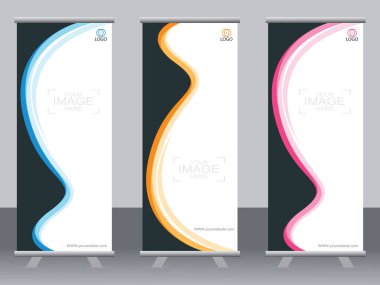 Ticari afişler açılır Standee afiş şablonu.