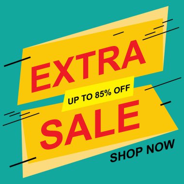 Satış afişi şablonu tasarımı.