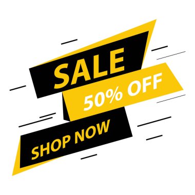 Satış afişi şablonu tasarımı.