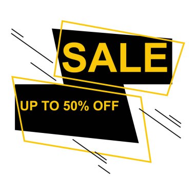 Satış afişi şablonu tasarımı modern pankart.