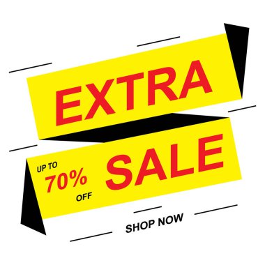 Satış afişi şablonu tasarımı modern pankart.