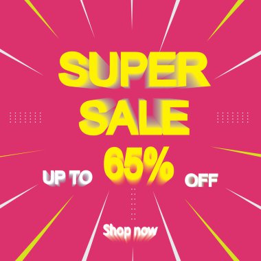 Satış afişi tasarımı Süper İndirim sezon sonu özel teklif afişi. vektör çizimleri.