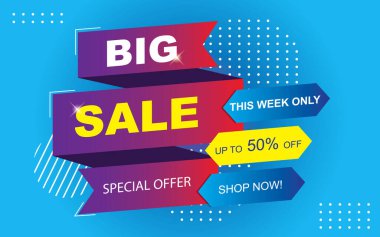 Satış afişi tasarımı Süper İndirim sezon sonu özel teklif afişi. vektör çizimleri.