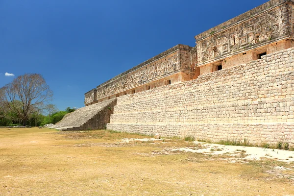 Uxmal ruiny na poloostrově Yucatan — Stock fotografie