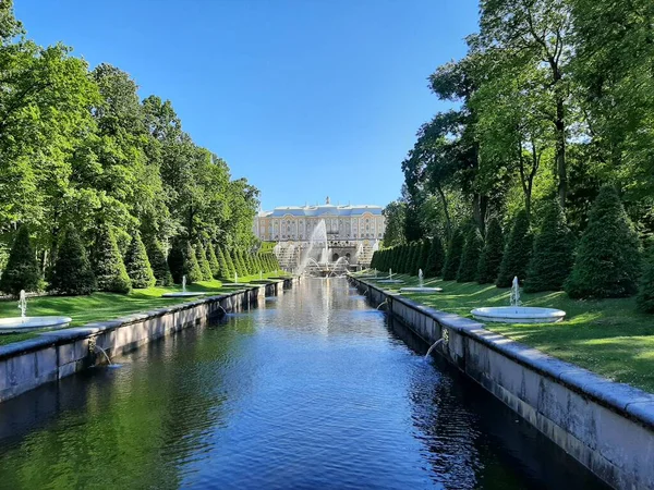 Peterhof Petersburg Russland — Stockfoto