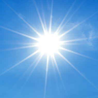 Açık mavi gökyüzü, güzel bir gün