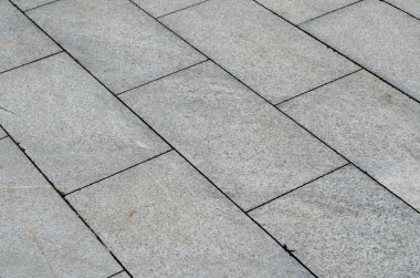 Gri tuğla sokak yol taş. Işık kaldırım, kaldırım doku