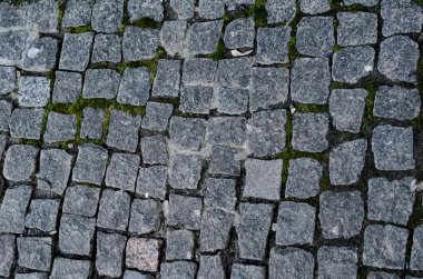 Geometri desen arka planını kaldırım taşı kaldırım moss ile 