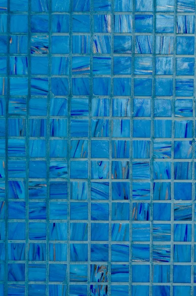 Achtergrond van mozaïek muur in blauwe kleur — Stockfoto