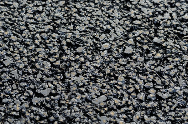 Fondo de alquitrán de asfalto negro nuevo y fresco — Foto de Stock
