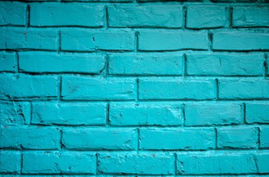 Çimento ve beton dikişleri ile eski mavi tuğla duvar yüzeyi dokusuna