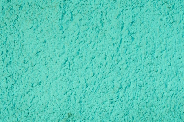 Hintergrund eines türkisblauen Stucks beschichtet und bemalt außen, — Stockfoto
