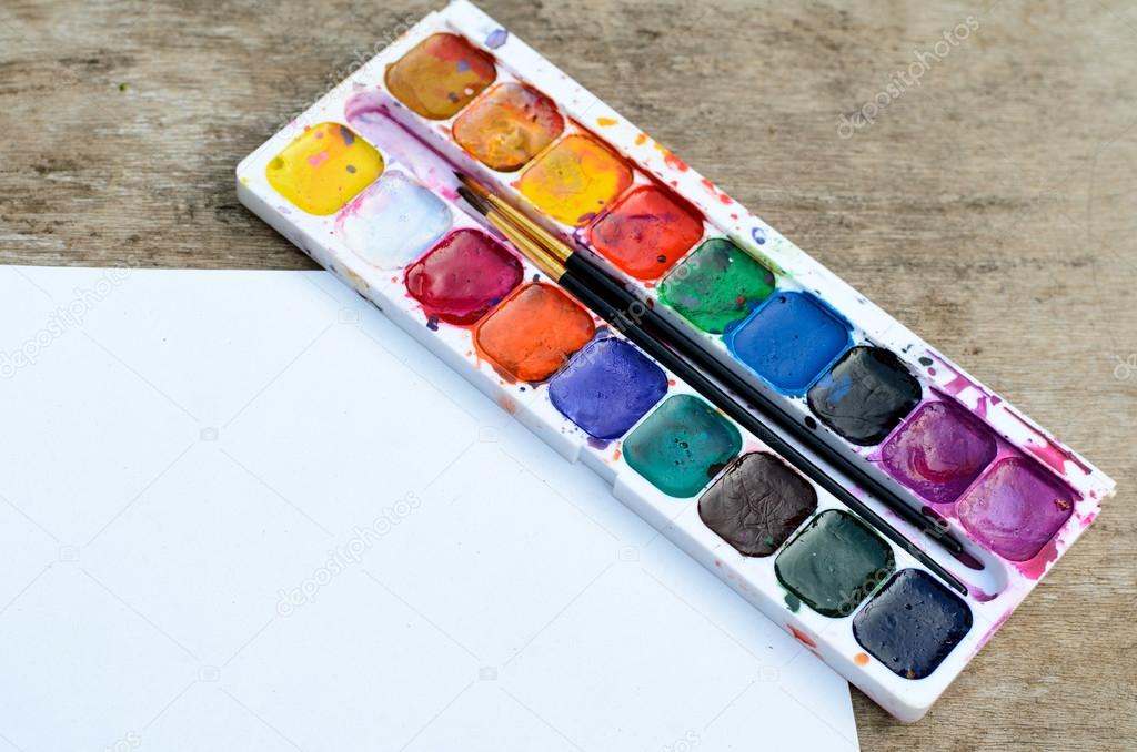 Used Watercolor Paintbox