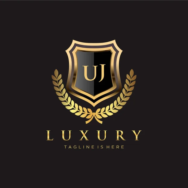 Letter Initial Royal Luxury — стоковый вектор