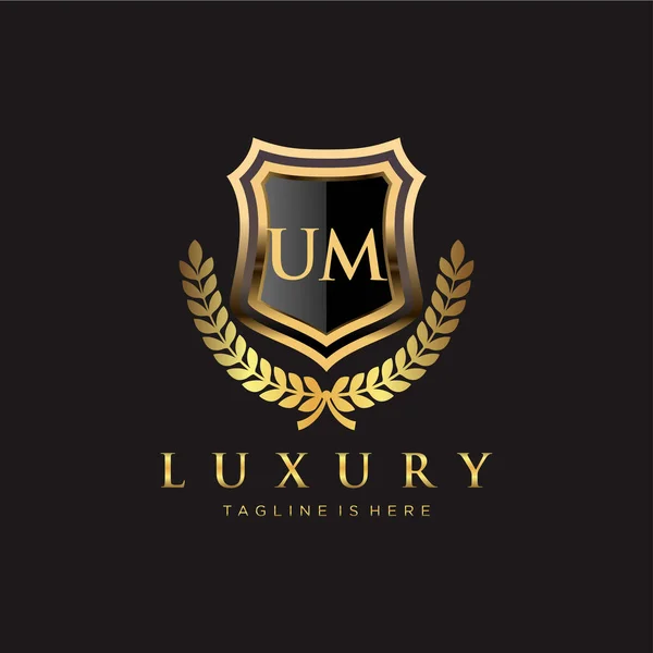 Подпись Логотипом Royal Luxury — стоковый вектор