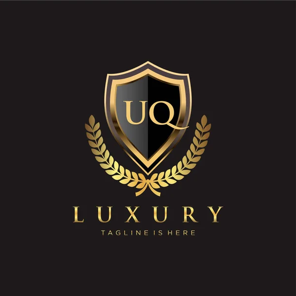 Letter Initial Met Royal Luxury Logo Template — Stockvector