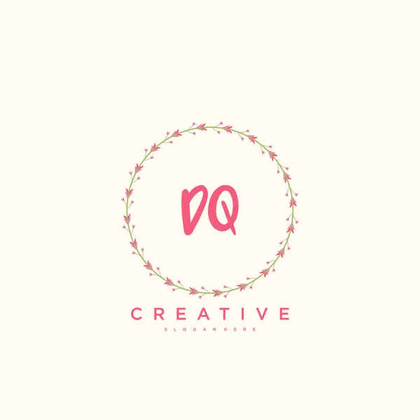 Beauty Vektor Initiallogo Handschrift Logo Art Design Der Initialen Unterschrift — Stockvektor