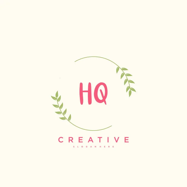 Beauty Vector Eerste Logo Handschrift Logo Art Design Van Eerste — Stockvector