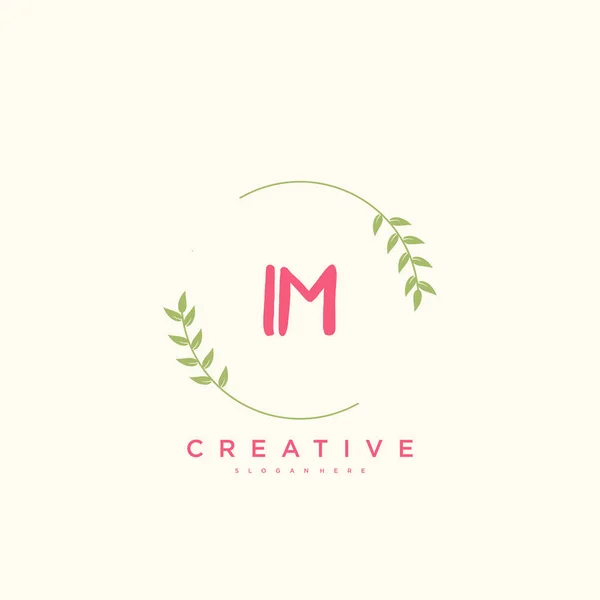 Beauty Vector Eerste Logo Handschrift Logo Art Design Van Eerste — Stockvector