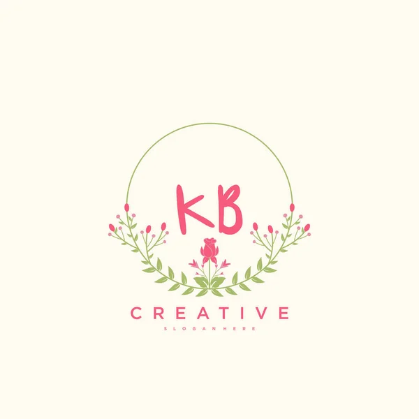 Beauty Vector Initial Logo Handwriting Logo Art Design Initial Signature — Archivo Imágenes Vectoriales