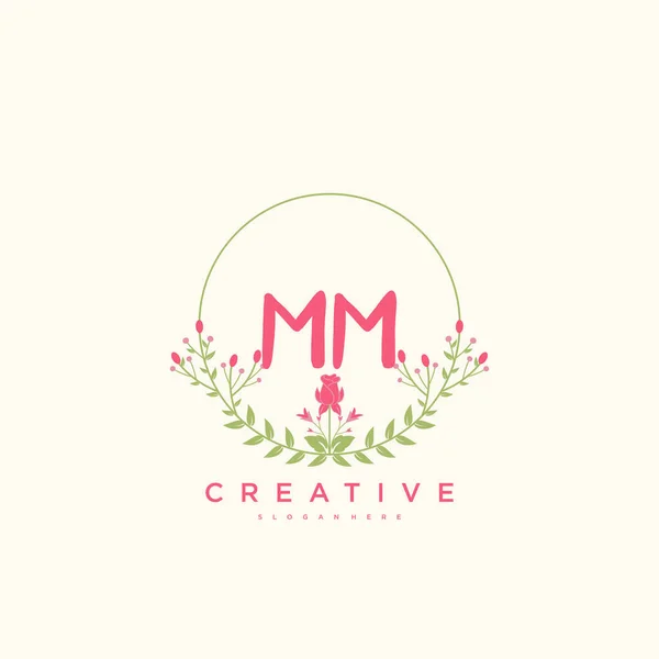 Beauty Vector Eerste Logo Handschrift Logo Art Design Van Eerste — Stockvector