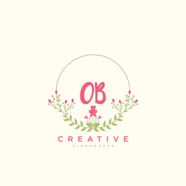 Beauty Vector Eerste Logo Handschrift Logo Art Design Van Eerste — Stockvector