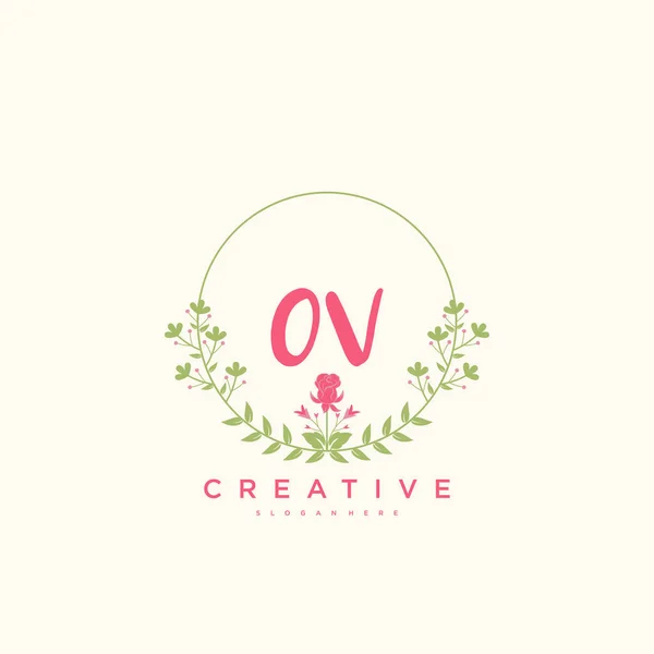 Beauty Vector Eerste Logo Handschrift Logo Art Design Van Eerste — Stockvector