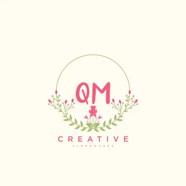 Beauty Vector Logo Iniziale Calligrafia Logo Art Design Firma Iniziale — Vettoriale Stock